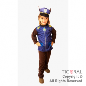 DISFRAZ PAW PATROL CHASE NI�O CAND TALLE 1 X 1